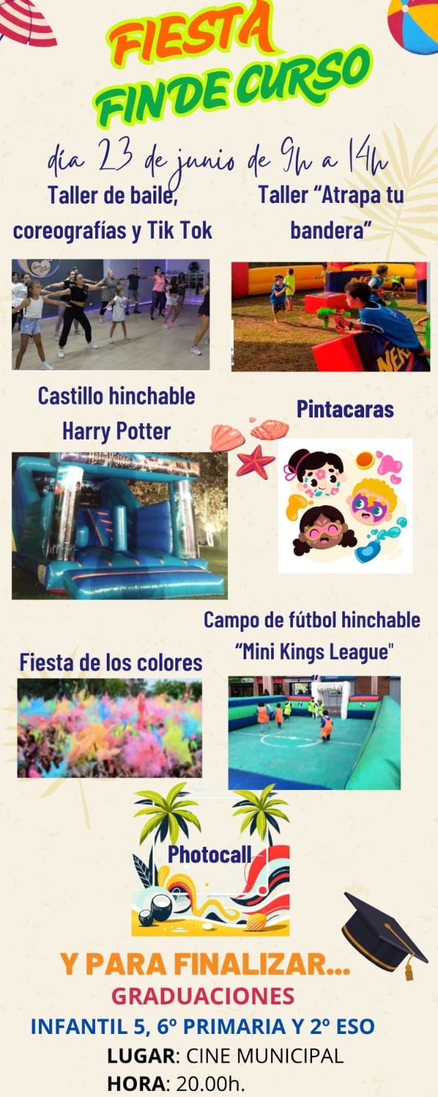 CARTEL FIESTA FIN DE CURSO